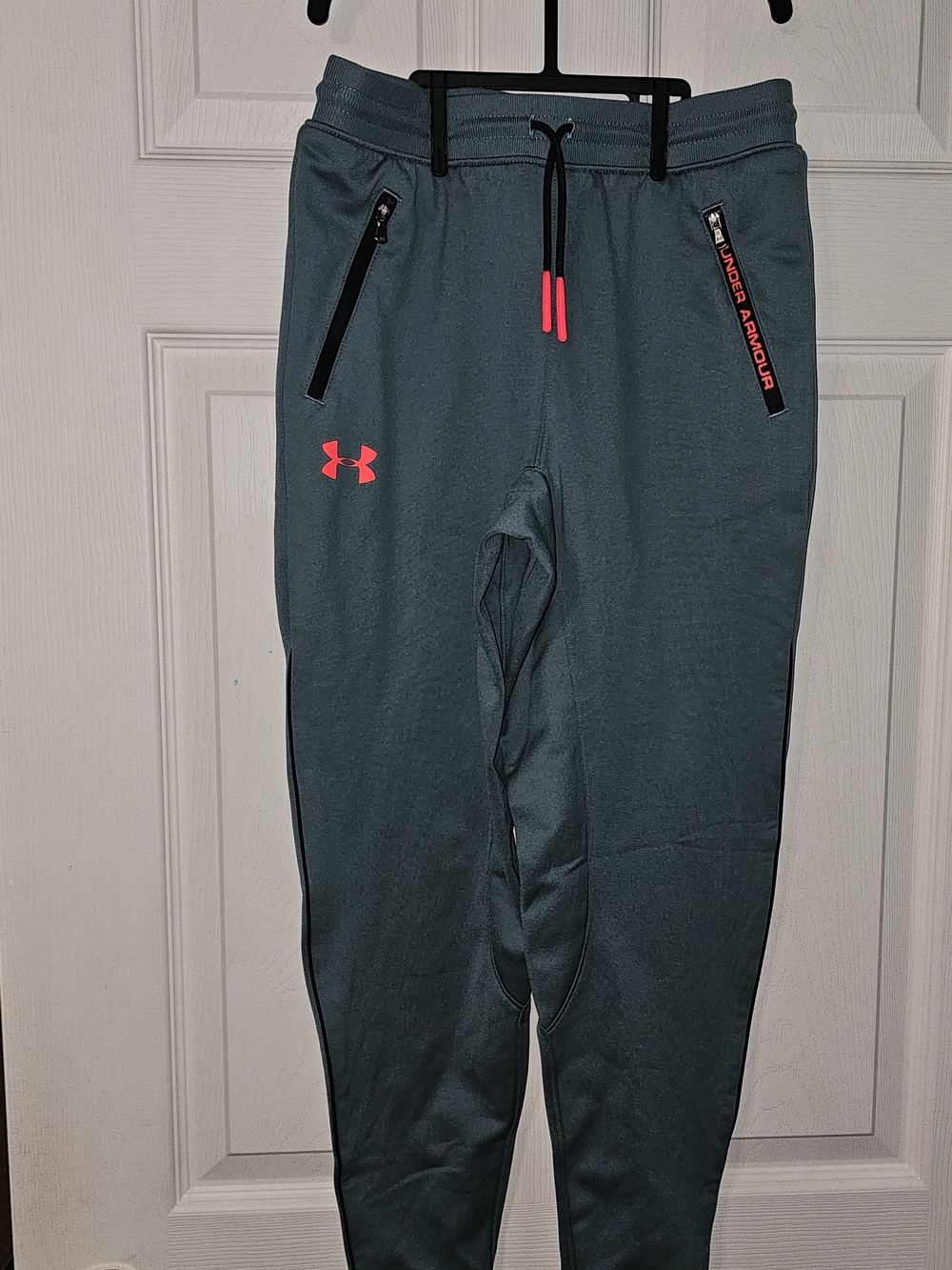 Under Armour Boys Teal Joggers with Pink Accents